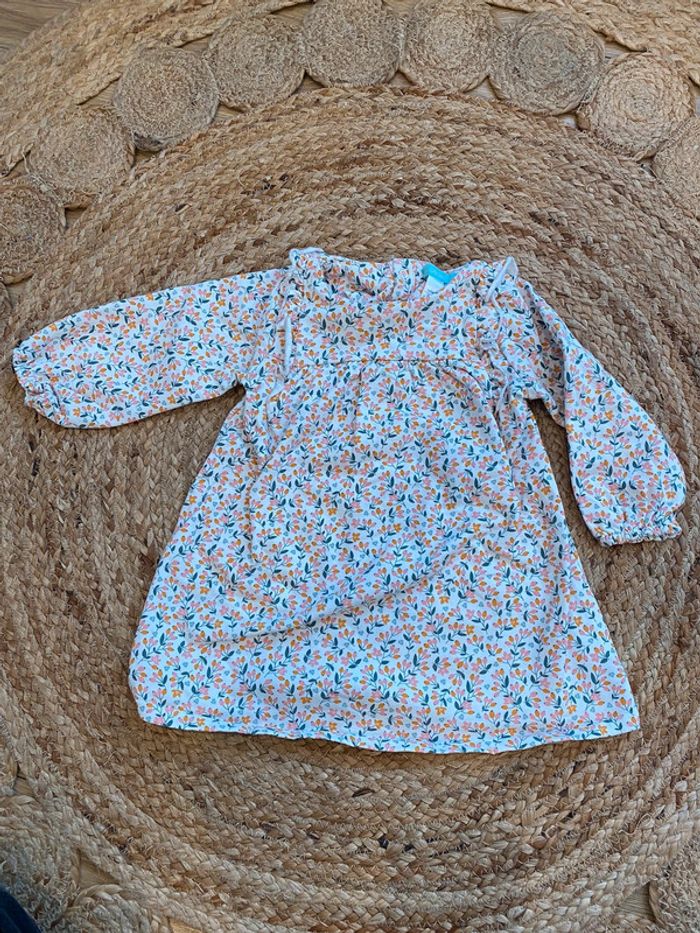 Robe okaidi/ obaibi, 18 mois, motif fleuri - photo numéro 2