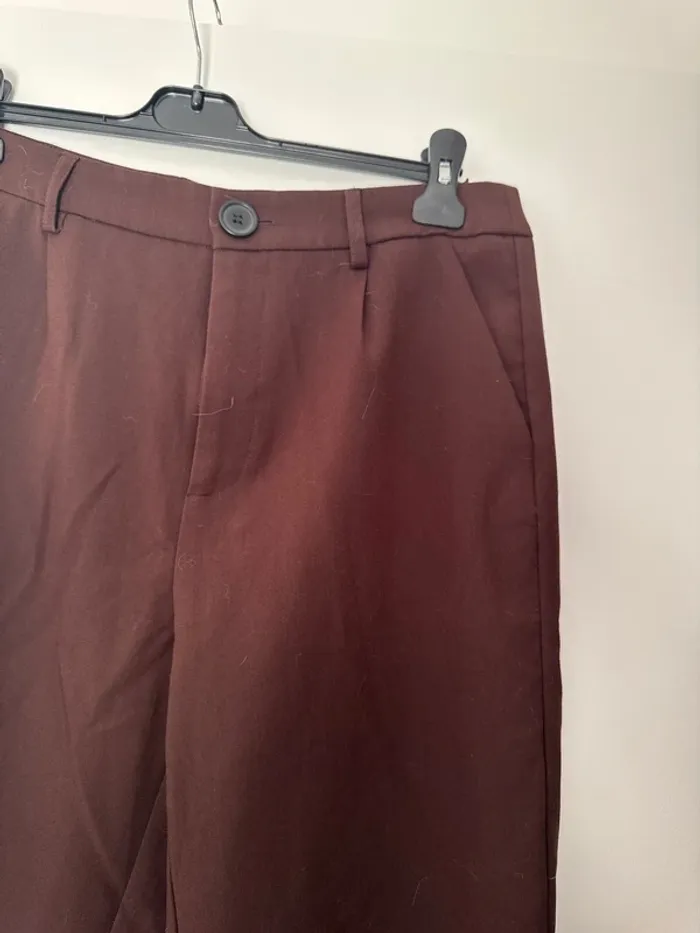 Pantalon de tailleur Cache Cache marron - photo numéro 2