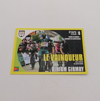 Panini sticker Tour de France 2024 n° T8 Biniam Girmay.