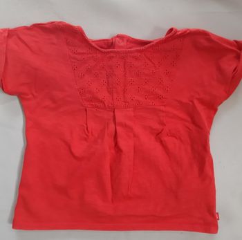 tee-shirt manches courtes fuchsia - obaïbi - 18 mois