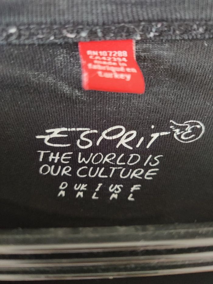 Tee-shirt longues manches noir esprit - photo numéro 2