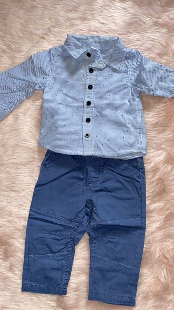 Ensemble chemise jean dopodopo