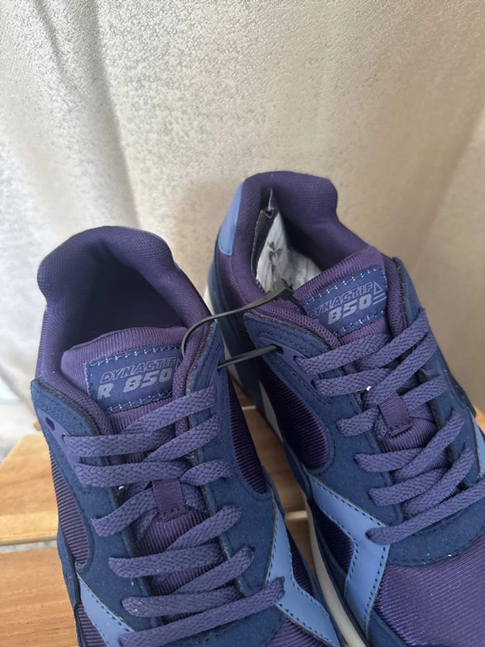 Baskets Le Coq Sportif Dynactif R850 W bleues – Taille 38 neuves - photo numéro 6