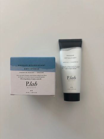 Lot 2 masques visage P.lab Beauty – Neufs 50 ml