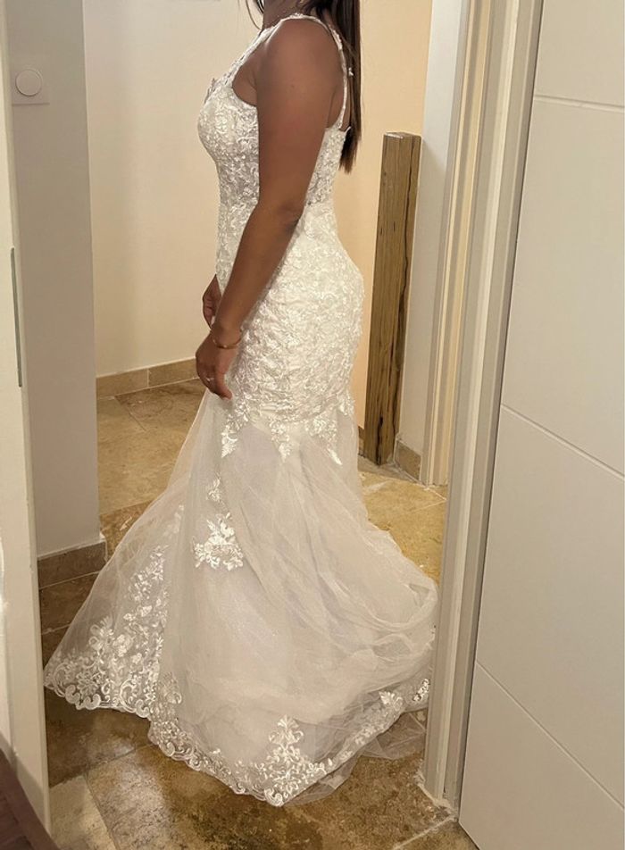 Robe de mariée + voile - photo numéro 2