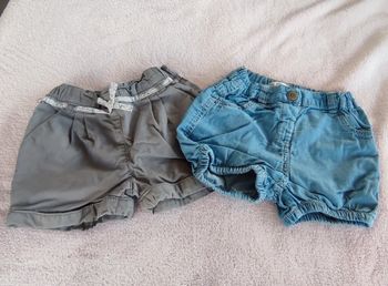 Lot de 2 shorts obaibi et Kiabi 18 mois