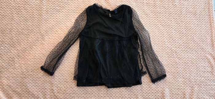 Top manches en tulle