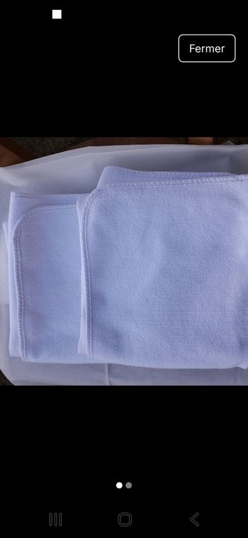Lot de 2 couvertures coton