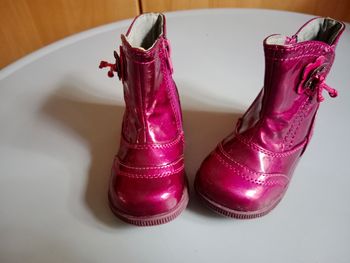 Bottines burgundi cuir taille 21