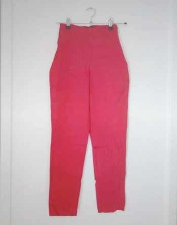 Pantalon chic droit avec fermeture sur le côté femme c