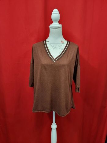 Camaïeu blouse marron * taille XL *