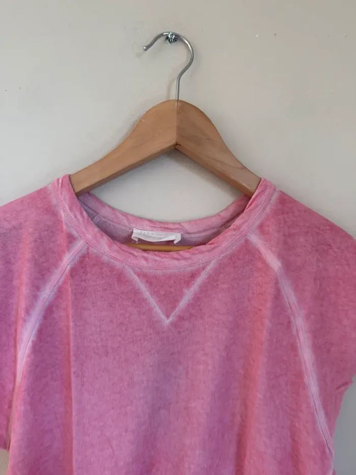 T-shirt Zara rose - photo numéro 3