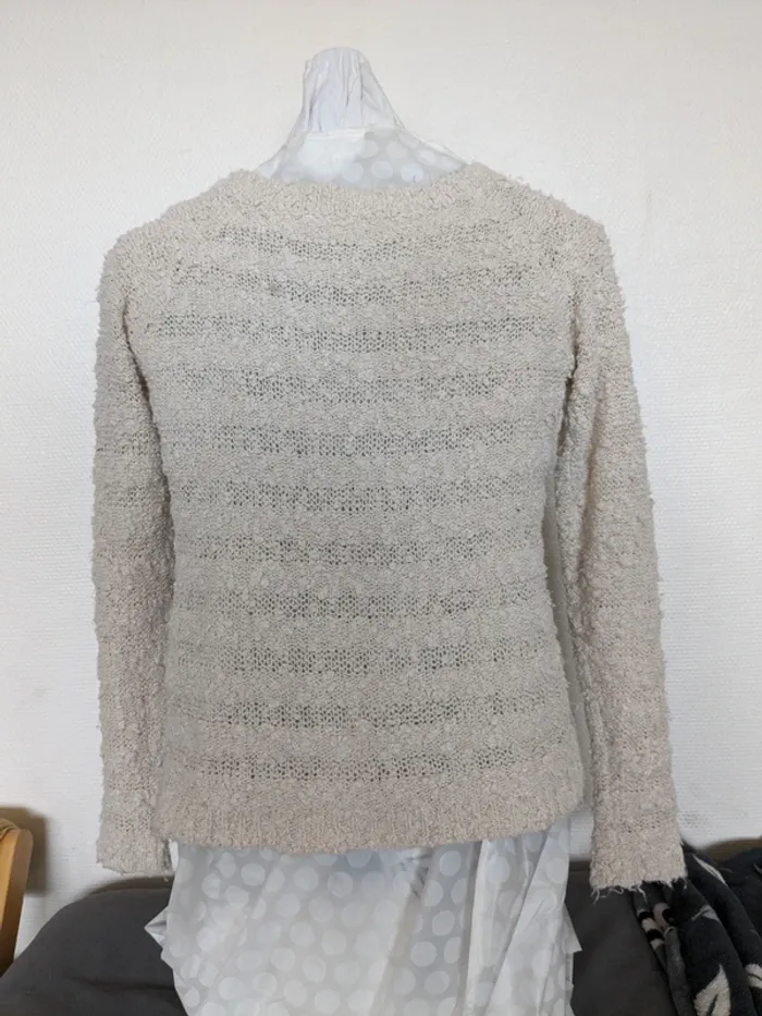 Pull Cache-cache - blanc cassé/beige - photo numéro 2