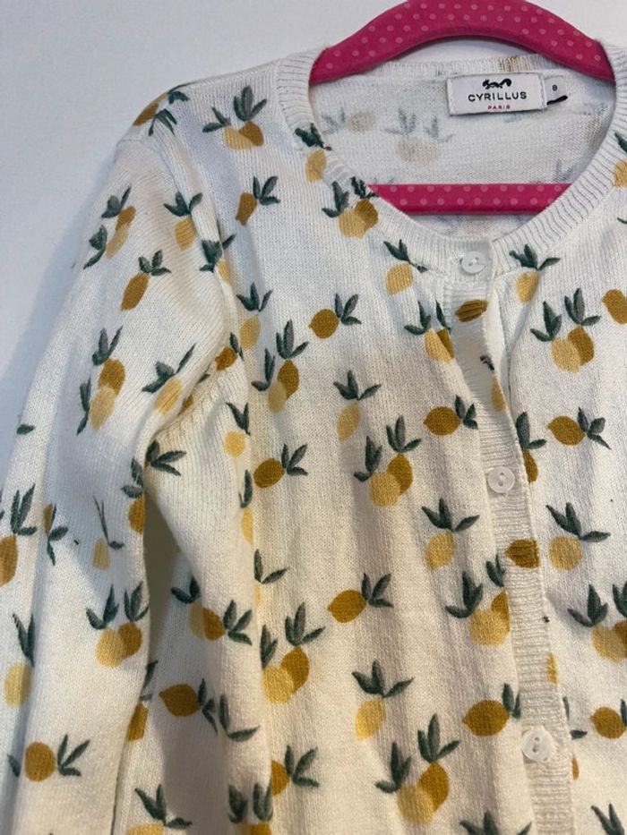 Cardigan citron cyrillus 8 ans - photo numéro 3