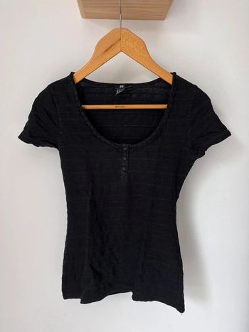 T-shirt noir mignion H&M