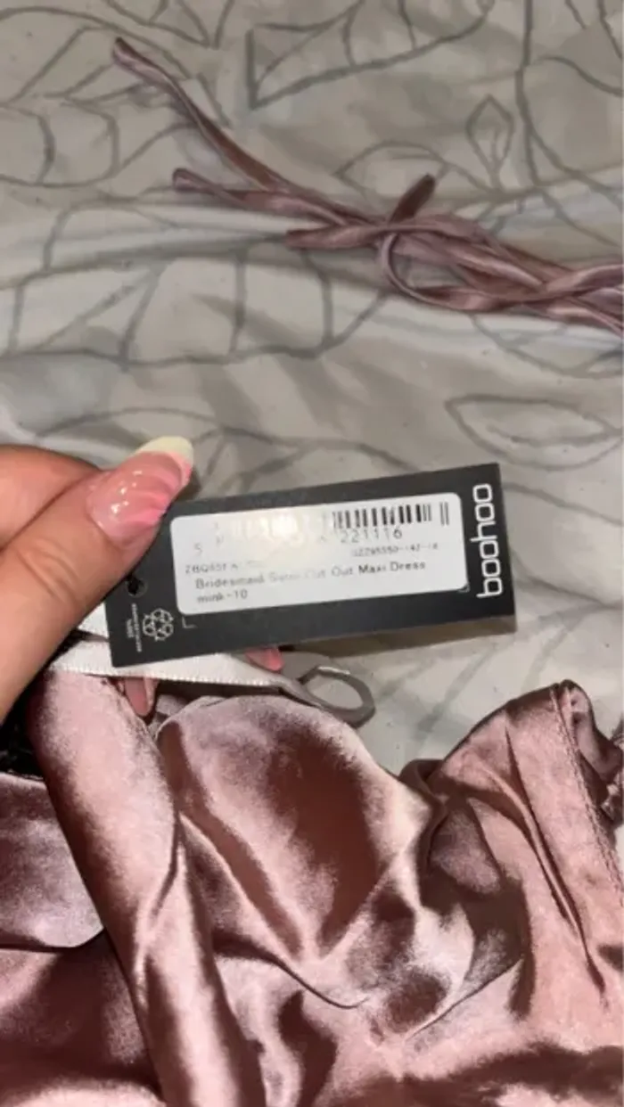 Robe demoiselle d’honneur - Cérémonie mariage - Rose or - Taille M - photo numéro 6