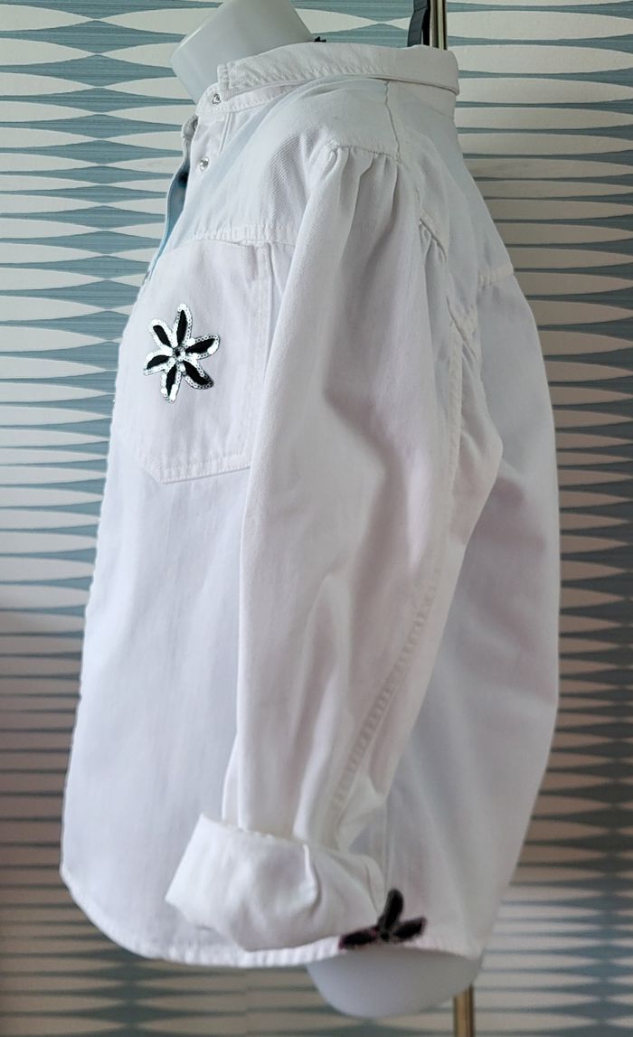 Veste surchemise blanche Camaïeu taille XL excellent état - photo numéro 7
