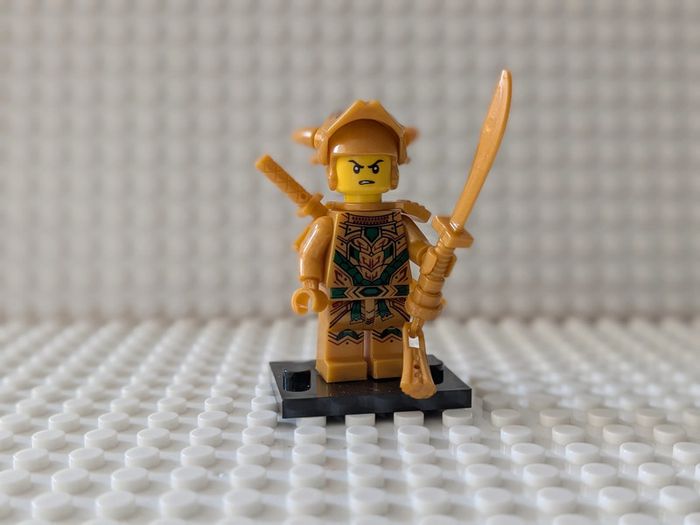 Figurine Ninjago : Guerrier Oni doré , style lego - photo numéro 2