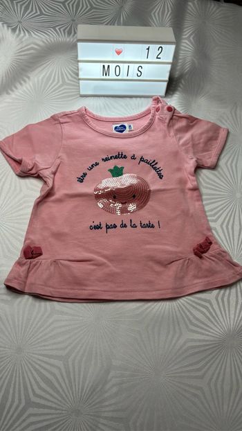 Tee-shirt manches courtes 12 mois