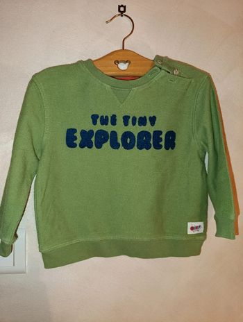 Joli sweat Tex taille 23 mois effet envers