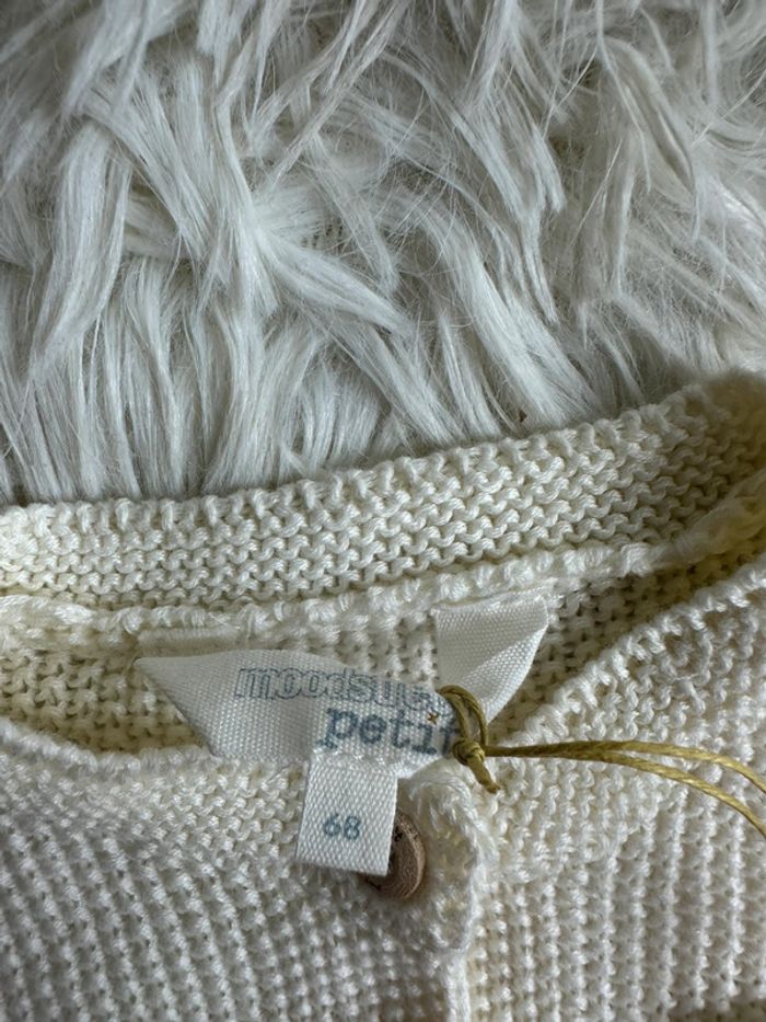 Cardigan écru Moodstreet petit taille 6 mois - photo numéro 3
