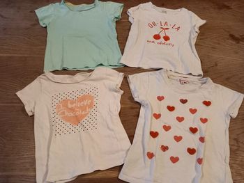 Lot de 4 t-shirt fille 6 ans
