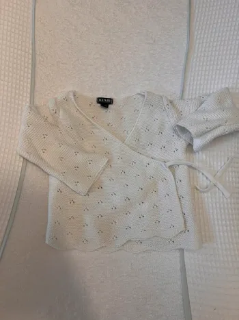 Gilet ça hé cœur  blanc