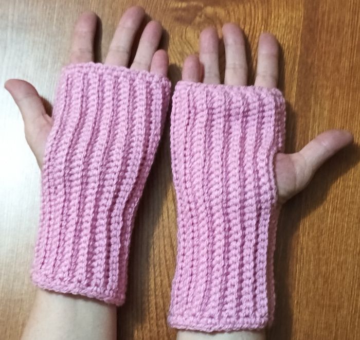 Mitaines fait main au crochet - photo numéro 3