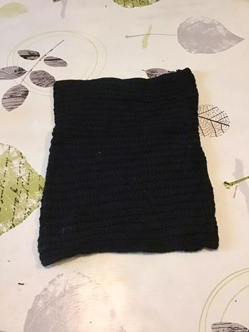 Tour de cou forme tube enfant taille unique couleur Noir