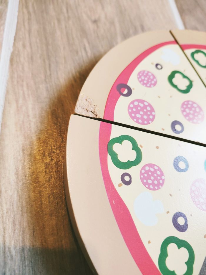 🍕Dinette parts de pizza à scratch en bois - photo numéro 5
