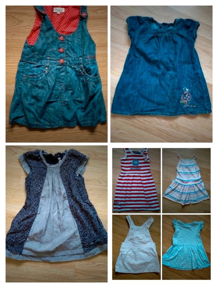 Lot de 7 robes été. Taille 24 mois / 2 ans.