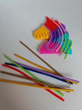 Tableau d'activité sensoriel licorne