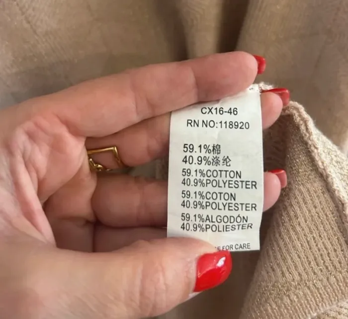 Frnch robe pull beige doré taille M/L - photo numéro 5