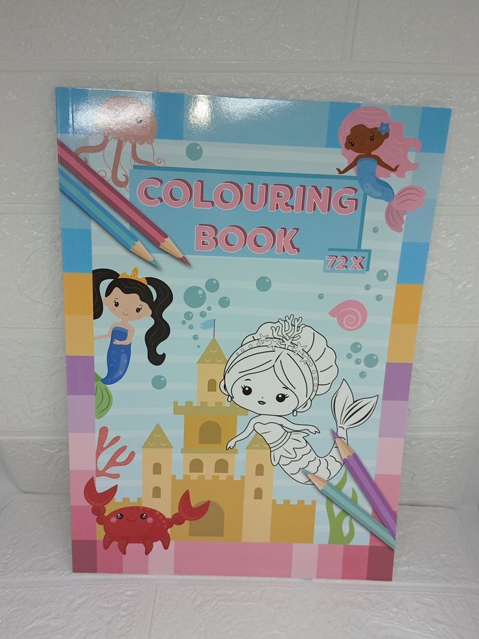 Livre de coloriage thème aquatique sirène