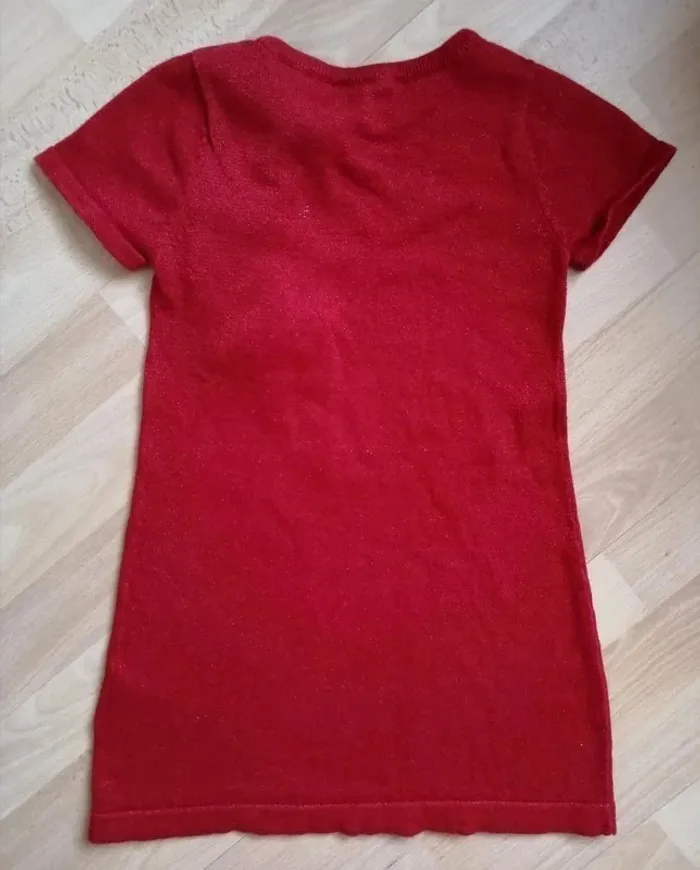 Robe rouge scintillante 6 ans H&M - photo numéro 3