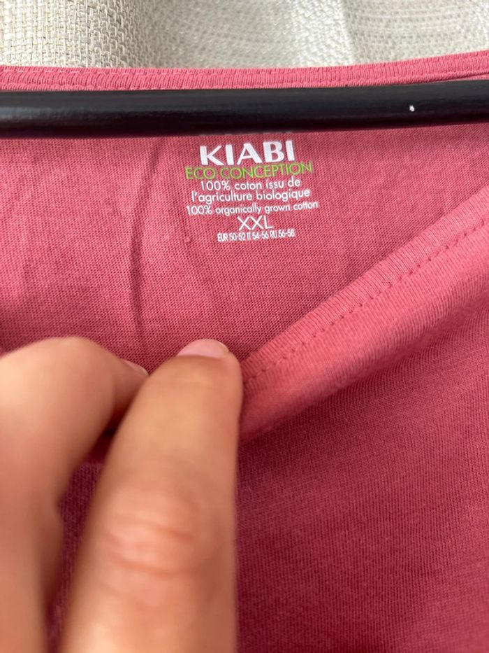 Haut Coton manche 3/4 taills xxl - photo numéro 3