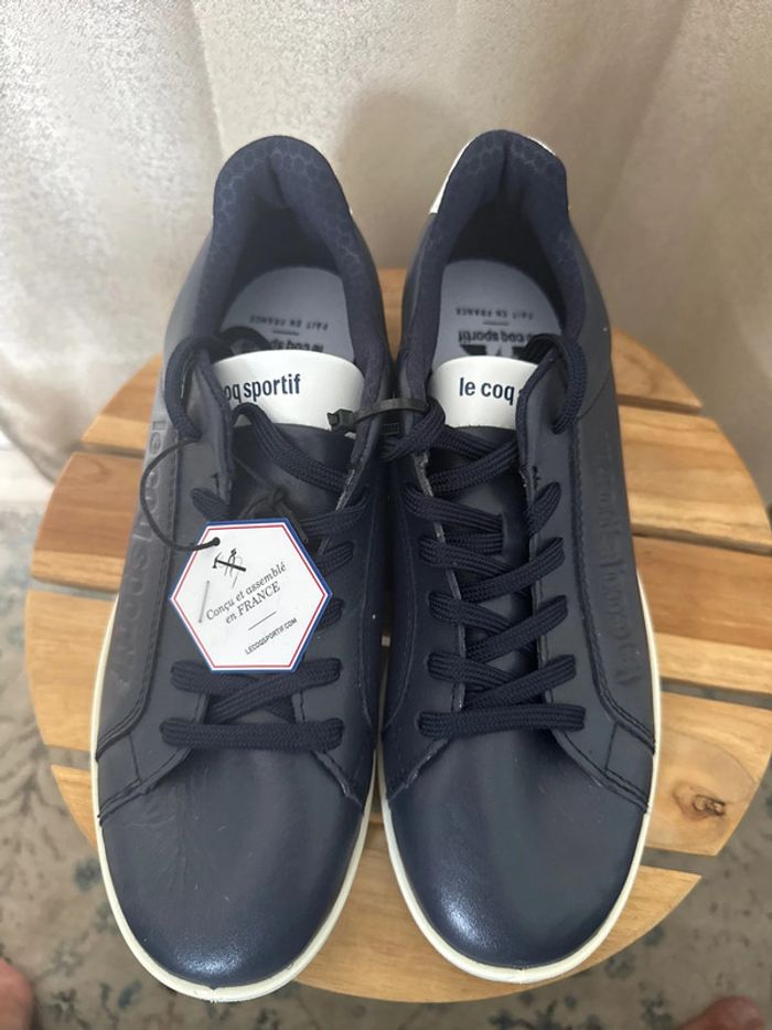 Baskets Le Coq Sportif bleu nuit – Made in France – Taille 41 neuves - photo numéro 6