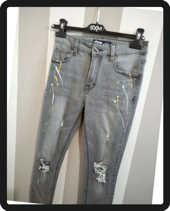 Pantalon en jean skinny - photo numéro 3