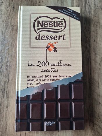 Livre recette de cuisine chocolat