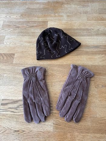Ensemble gants et bonnet homme