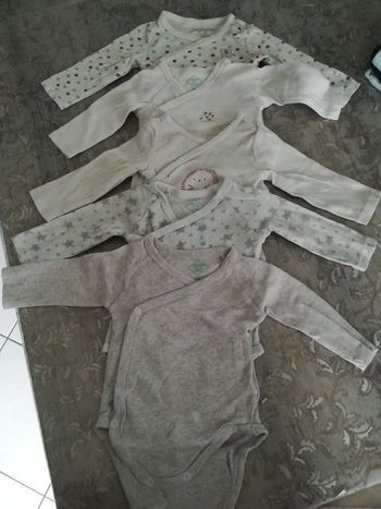 Lot de 6 bodies 3 mois