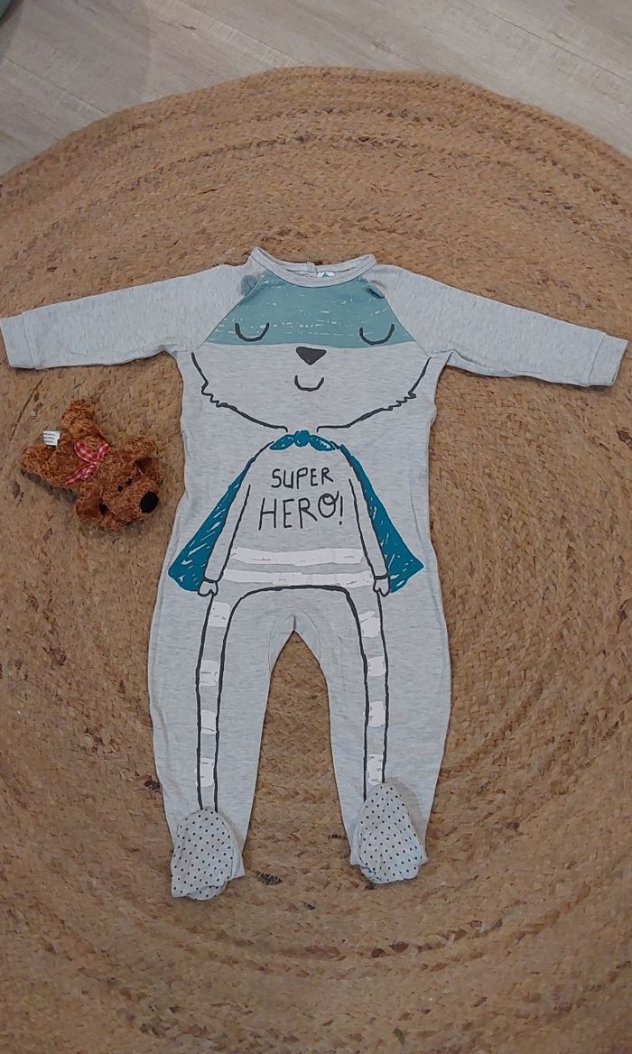 Lot de vêtements garçons 18 mois 86 cm 7 pièces pantalons, veste polaire ,chemises,sweat - photo numéro 9