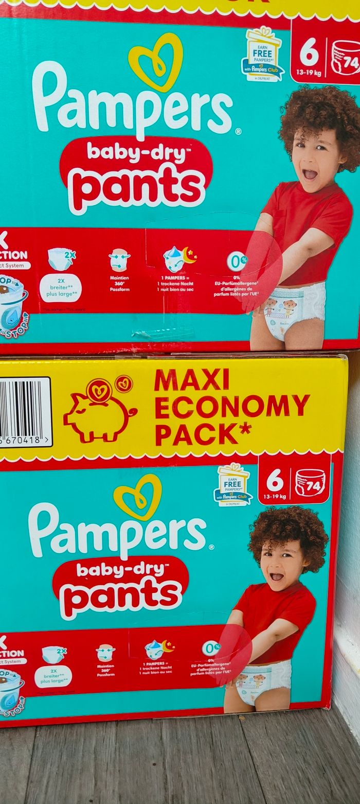 2 carton couche pampers taille6 - photo numéro 2