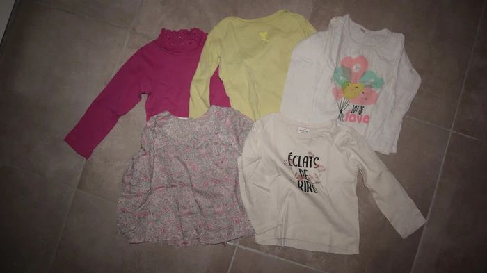 Lot 5 t-shirts manches longues