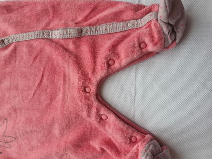 Pyjama dors-bien grenouillère bébé fille 3 mois 60 cm Sucre D'Orge Rose - photo numéro 8