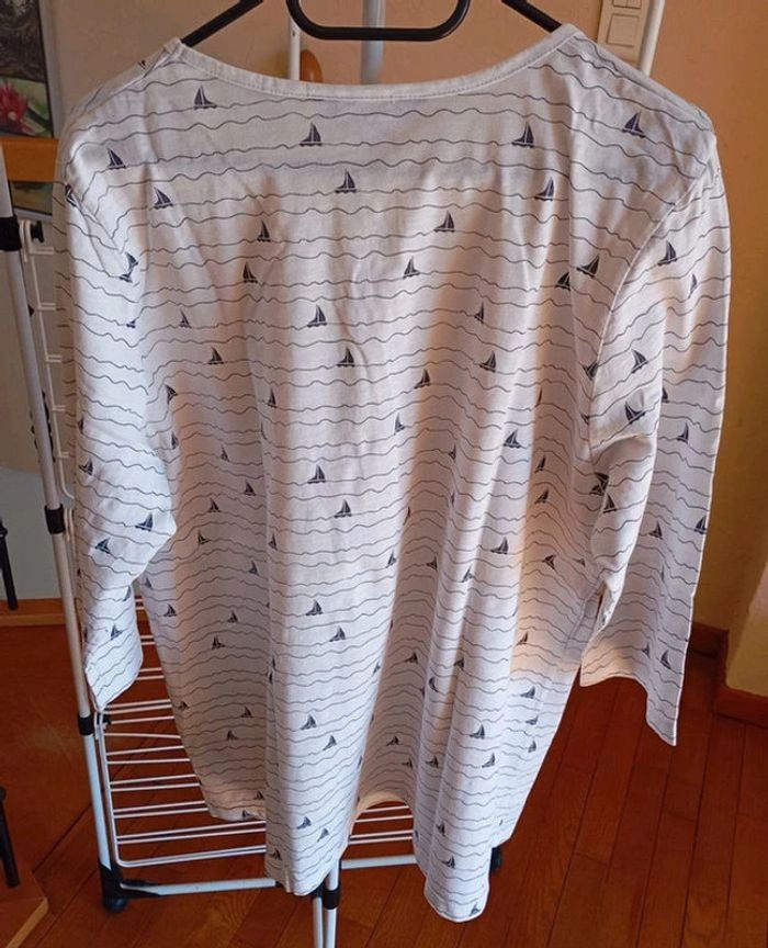 Tee-shirt manches 3/4 100% coton Taille 46/48 - photo numéro 2