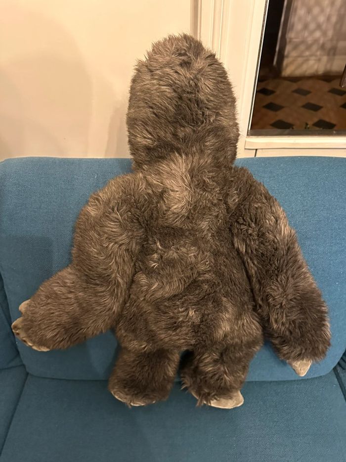 RARE Énorme grand Gorille Singe Steiff debout 65cm peluche doudou collection - photo numéro 5