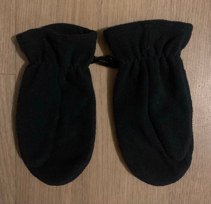 Écharpe isotoner et gant moufle 6/8ans reflex matière polaire couleur bleu marine bleu ciel - photo numéro 7