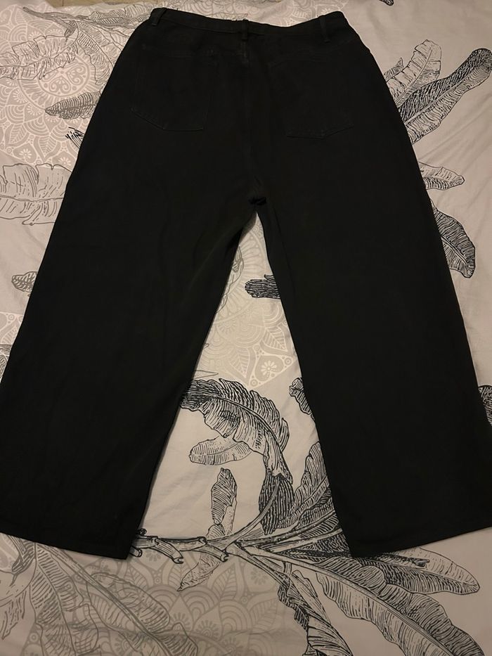 PLUS JEAN BOYFRIEND NOIR DÉLAVÉ À TAILLE HAUTE - photo numéro 2