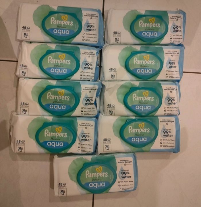 Lingettes pampers harmonie